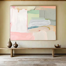 Load image into Gallery viewer, Pastel Color - Block Abstract Painting On Canvas DKH412