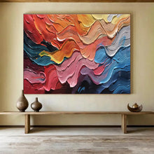 Load image into Gallery viewer, Colorful Swirl “Vibrant Rhythm” Painting on Canvas, Abstract Expression Art DKH823