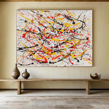 Load image into Gallery viewer, Dynamic Splatter Abstract Painting for Modern Studio & Creative Café DKH303