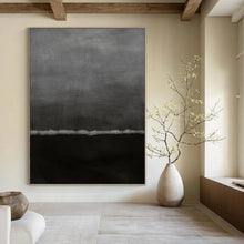 Load image into Gallery viewer, “Grey Gradient Minimalism” - Grey Abstract Art on Canvas DKH1202