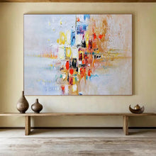 Load image into Gallery viewer, Abstract City Dusk Large - scale acrylic painting DLZ180
