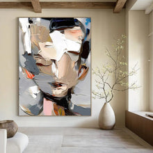 Load image into Gallery viewer, “Palette Knife Portrait” ,Abstracted portrait with bold, mixed - color brushstrokes using a palette knife. DTP320