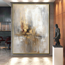 Load image into Gallery viewer, Golden Cityscape Reflection Acrylic Art - Great for Glamorous Penthouse Living Room & Art Deco Bar LargeART0570