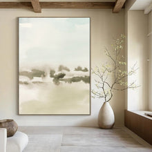 Load image into Gallery viewer, Soft - Toned Watercolor Abstract Landscape, Ideal for Tranquil Bedroom & Serene Yoga Space LargeART1963