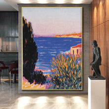 Load image into Gallery viewer, Coastal View in Pastels Art for Beach House Living Room & Relaxing Spa LargeART0878