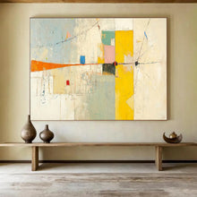 Load image into Gallery viewer, Colorful Geometric Abstract Painting on Canvas - “Playful Connections” DKH614