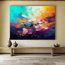 Load image into Gallery viewer, Color - Explosion Abstract Flower Painting On Canvas DKH346