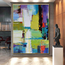 Load image into Gallery viewer, Colorful Urban Abstraction Art for Trendy City Loft & Creative Office LargeART0896