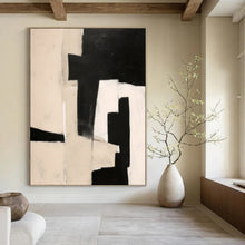 Load image into Gallery viewer, Monochrome Geometric Fusion Acrylic Art, Fit for Minimalist Home & Library LargeART1038