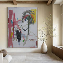 Load image into Gallery viewer, Tropical Abstract Scene Painting - Ideal for Beach House Veranda & Vacation Home Living Room LargeART1411