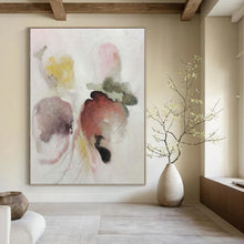 Load image into Gallery viewer, Abstract Radish Impressions 1 Acrylic Art, Suited for Farmhouse Kitchen & Whimsical Dining Nook LargeART1066