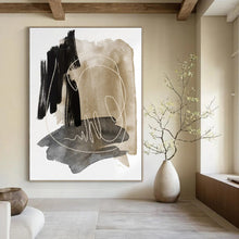 Load image into Gallery viewer, “Lone Cloud Serenity” Abstract Minimalist Painting on Canvas, Whimsical Decor DKH969