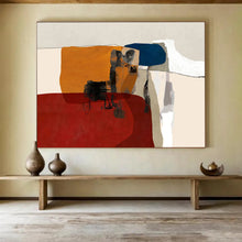 Load image into Gallery viewer, Color - Block Abstract Painting On Canvas with Bold Shapes DKH357