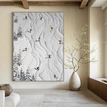 Load image into Gallery viewer, 3D Snow Sports Abstract Painting, Perfect for Ski Lodge Lounge & Active - Lifestyle Home Gym LargeART1401