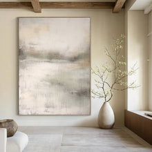 Load image into Gallery viewer, “Muted Abstract Horizon” - Minimalist Landscape Art on Canvas DKH1668