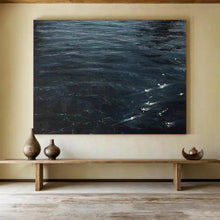 Load image into Gallery viewer, “Dark Ocean Waves” - Realistic - Inspired Abstract Acrylic, Suits Coastal Living Room and Nautical Library DLZ263