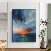 Load image into Gallery viewer, Custom Hand-Painted Abstract Mural for Bedroom & Hotel Rooftop Bars