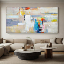 Load image into Gallery viewer, Custom Extra Large Abstract Mural - Hand-Painted Acrylic for Restaurant Interiors
