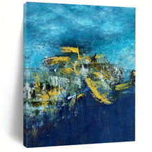 Load image into Gallery viewer, Hand-Painted Bespoke Abstract Mural for Office & Hotel Lounges