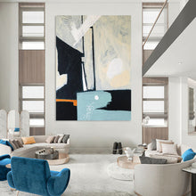 Load image into Gallery viewer, Monochrome Abstract with Pops of Color - Perfect for Modern Dining Room & Art - Filled Library LargeART2378