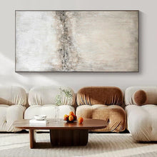 Load image into Gallery viewer, Light Neutral Textured Abstract Art for Scandinavian - inspired Bedroom & Calm Meditation Space LargeART0966