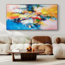 Load image into Gallery viewer, Color Explosion Abstract Painting, Ideal for Playful Kids’ Room & Artsy Coffee Shop LargeART1393