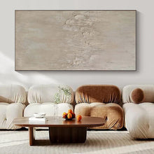 Load image into Gallery viewer, Beige Minimalist Abstract Painting, Ideal for Neutral - Toned Bedroom & Minimalist Office LargeART1473