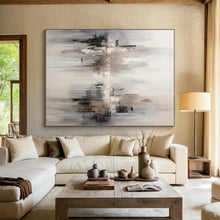 Load image into Gallery viewer, Misty Cityscape Abstraction for Bedroom & Hotel Lobby LargeART0830