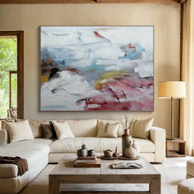 Load image into Gallery viewer, Soft - Hued Abstract Composition for Minimalist Bedroom & Calm Meditation Space DKH163