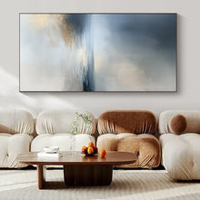 Load image into Gallery viewer, Misty Sea Abstract Art for Nautical Beach House Bedroom & Tranquil Seaside Restaurant LargeART0939