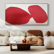 Load image into Gallery viewer, Red Curved Abstract Acrylic Art, Nice for Bold Entryway & Creative Studio LargeART0997