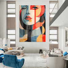 Load image into Gallery viewer, Geometric Abstract Painting, Multicolor, Modern Art for Café & Studio LargeART2172