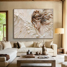 Load image into Gallery viewer, Textured Angel - Themed Abstract Painting On Canvas DKH454