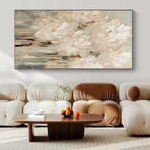 Load image into Gallery viewer, White Flower Abstract Painting, Suited for Elegant Dining Room & Romantic Bedroom LargeART1330