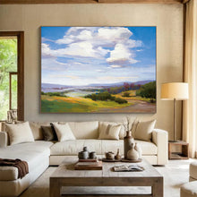 Load image into Gallery viewer, Vibrant Countryside Landscape Abstract Painting On Canvas DKH434