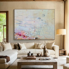 Load image into Gallery viewer, Soft Yellow & Subtle Abstract Art for Calm Reading Nook & Minimalist Nursery DKH066