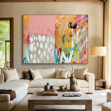 Load image into Gallery viewer, Vibrant Graffiti - Style Abstract Painting for Urban Café & Youth - Centric Community Space DKH198