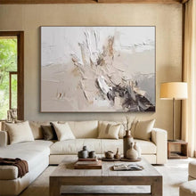 Load image into Gallery viewer, Textured Neutral Abstract Painting on Canvas - “Subtle Dynamics” DKH618