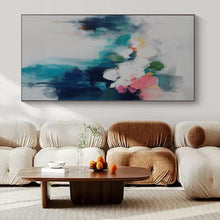 Load image into Gallery viewer, Soft Floral Abstract Canvas Painting, Perfect for Romantic Boudoir & Relaxing Reading Nook LargeART1182