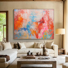 Load image into Gallery viewer, Hand - painted Large - scale Soft Color Blend Abstract Acrylic Art for Calm Waiting Rooms LargeART0031