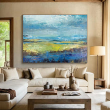 Load image into Gallery viewer, Impressionistic Landscape Abstract Painting for Lakeside Cottage & Nature - Inspired Office DKH190