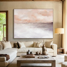 Load image into Gallery viewer, Blush - Toned Abstract Sea Painting On Canvas DKH418