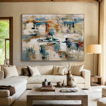 Load image into Gallery viewer, Colorful Chaos of Abstract Shapes Abstract acrylic painting DLZ012