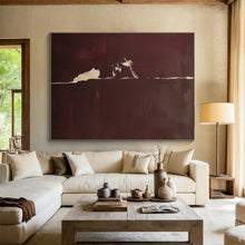 Load image into Gallery viewer, Dark Tones Abstract Painting for Moody Bedroom & Sophisticated Lounge DKH141