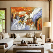 Load image into Gallery viewer, Colorful Abstract Fusion Acrylic Art - Suited for Bohemian - style Bedroom & Artistic Studio LargeART0619