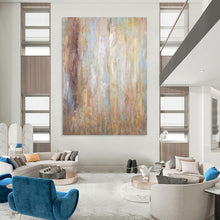 Load image into Gallery viewer, “Softly Blended Hues” Abstract Textured Painting on Canvas, Calming Wall Art DKH946