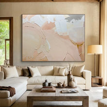 Load image into Gallery viewer, Blush - Toned Textured Abstract Painting for Bridal Suite & Calm Reading Nook DKH186