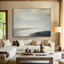 Load image into Gallery viewer, Softly Lit Sea Abstract Art for Scandinavian - Style Home & Serene Study DKH108