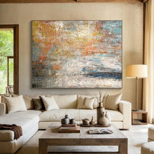 Load image into Gallery viewer, Mixed Tones Abstract - Eclectic Living Room Art LargeART1584