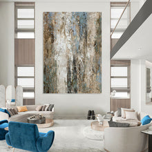 Load image into Gallery viewer, “Textured Weathered Wall” - Rustic Abstract Art on Canvas DKH1531